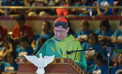 Cardinal Tagle leads silent prayers for victims of Paris attacks