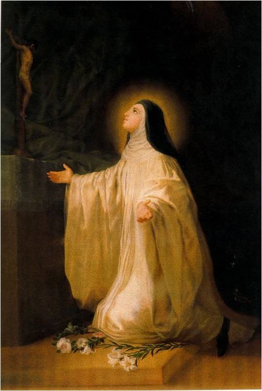 Santa Lutgarda by Goya, 1787. Monasterio de San Joaquín y Santa Ana, Valladolid. (Wikipedia)