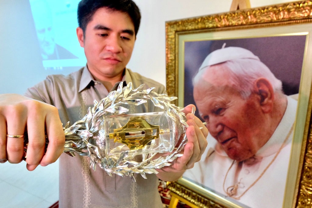 Saint John Paul II’s blood relic up for veneration anew