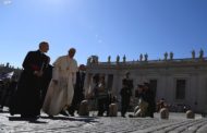 At Audience, Pope prays Rosary for earthquake victims